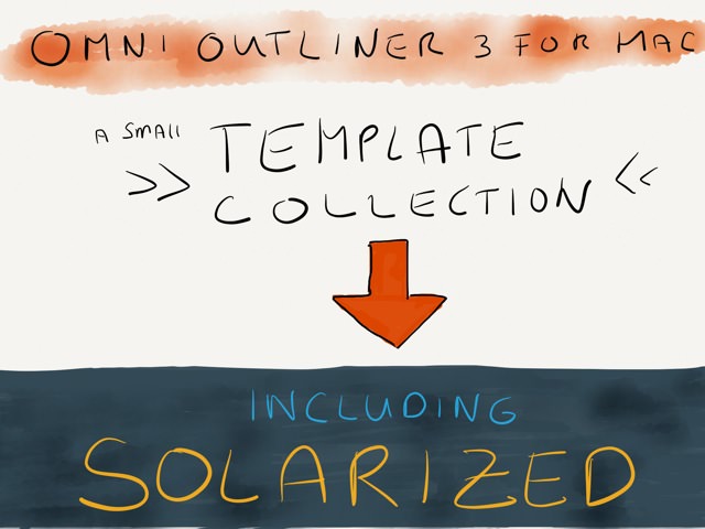 OmniOutliner 3 for Mac template collection incl. Solarized → via @_patrickwelker