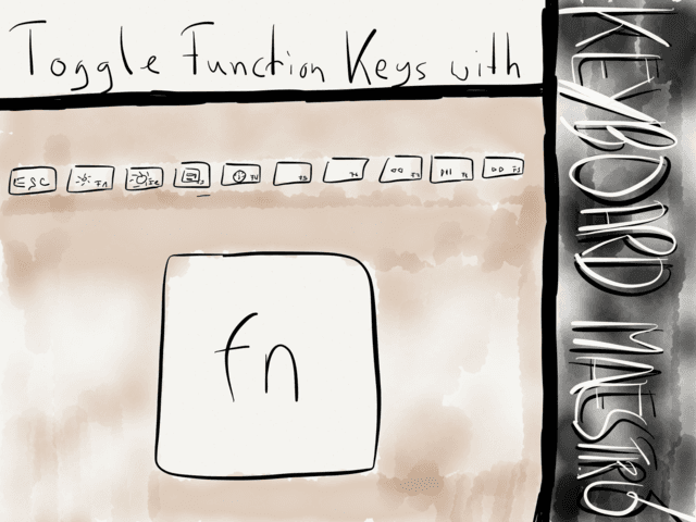 Toggle Function Keys with Keyboard Maestro → via @_patrickwelker